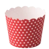 Null Demmler Eis & Muffinbecher `Rot Mit Weißen Pünktchen` 12 Stück, Stabiler Ofenkarton - Back- & Gefrierfest - Made In Germany