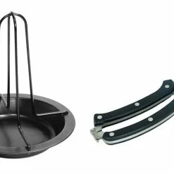 Null Hähnchenbräter Set Geflügelschere Tranchierschere Hähnchenhalter Hähnchenständer