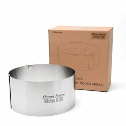 Null Charma Kaman Premium Verstellbarer Kuchenring/Kuchenrahmen Ø 16-33cm