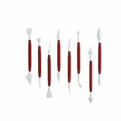 Null Modellierwerkzeug Kunststoff, 8-teilig, Länge 16,5 Cm