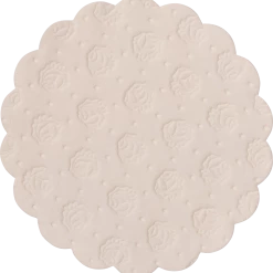 Null Demmler Tassendeckchen / Glasuntersetzer Mit Rosenprägung In Chamois, 9cm - 500 Stück - Made In Germany