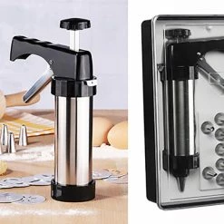 Null Edelstahl Gebäckpresse Teigpresse Keks Teig Presse Spritze Verschiedene Aufsätze -Küchengeräte Shop 24a2280b 416d 45b7 8a25 278f2e7a186f