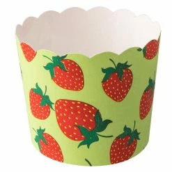 Null Demmler Eis & Muffinbecher `Erdbeere` 12 Stück, Stabiler Ofenkarton - Back- & Gefrierfest - Made In Germany