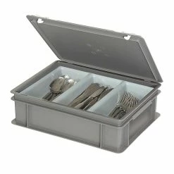 Null Besteckkoffer Mit 3-Mulden-Einsatz, Inhalt Je Mulde Ca. 2 Liter, Blau, LxBxH 400 X 300 X 130 Mm -Küchengeräte Shop 2fd6f395 193d 4422 85dd 9cd547dbd99d 2