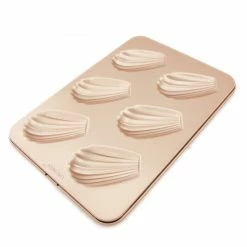 Null CHEFMADE | 12 Mulden Madeleineblech | 326x258x33mm | Champagnergold | Antihaft- & Silikonbeschichtet | Bärentatzen-Form | Backförmchen | Muschelmotiv -Küchengeräte Shop 42839d83 73fb 44b3 878f c3c66cd6da99