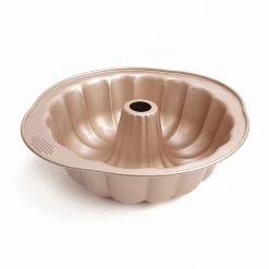 Null CHEFMADE | 4er Set Burger Bun Formen | 125x30mm| Champagnergold| Antihaft- & Silikonbeschichtet| Brötchenformen| Tarteformen| Minikuchen| Minibrotform -Küchengeräte Shop 435fcd1b c703 4311 906f 39e5785085f5 2