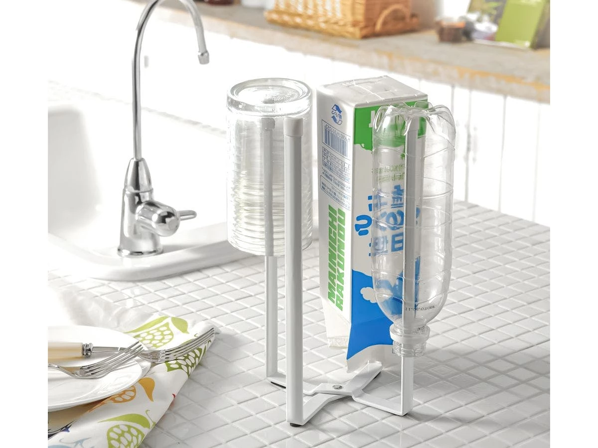 Null Abtropfgestell Für 3 Flaschen Mit Deckenhalter & Mikrofasermatte Ca. 30x17x14 Cm 3 Null Abtropfgestell Für 3 Flaschen Mit Deckenhalter & Mikrofasermatte Ca. 30x17x14 Cm – Bild 3