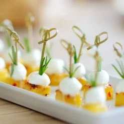 Null 250x Fingerfood Spieße "Loop" Aus Bambus Natur 9 Cm Beutel Einwegspieß Einmalspieß Bambusspieß Holzspieß -Küchengeräte Shop 5416f407 6d69 46e1 a07a 5564d7bbfa36