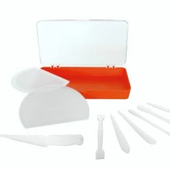 Null Marzipan-Modellierset Komplett-Set, 9-teilig, Weiss