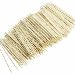 Null FACKELMANN 300 Stück Zahnstocher Zahnhölzer Cocktailspieße Aus Bambus Holz