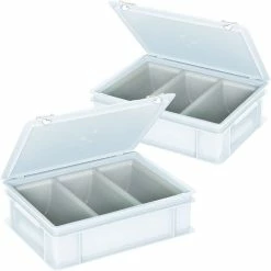 Null Besteckkoffer Mit 3-Mulden-Einsatz, Grau, LxBxH 400 X 300 X 130 Mm -Küchengeräte Shop 776c2329 1351 4350 96e8 ca0664f14ded 2