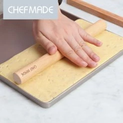Null CHEFMADE | Teigroller Aus Holz |245x25mm | Backhelfer | Backzubehör | Nudelholz | Welscherholz | Abstandsholz | Backholz -Küchengeräte Shop 7959316b 309f 408a bd88 cfba72526bee