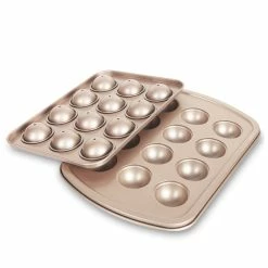 Null CHEFMADE | 4er Set Minikuchenform | 83x45x26mm | Champagnergold | Antihaft- & Silikonbeschichtet | Mini-Kuchen | Muffinform | Törtchen-Form -Küchengeräte Shop 7a4c4463 5f7c 401b 807d a588e6909128 2