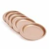 Null CHEFMADE | 5er Set Schichtkuchenformen Rund | 186x166x19mm | Champagnergold | Antihaft- & Silikonbeschichtet| Tortenformen| Tortenböden| Biskuitformen