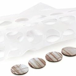 Null Schablone, Silikonmatte Zum Einstreichen, Rund