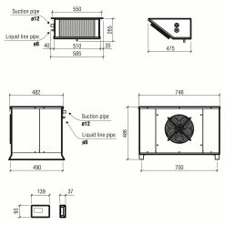 Null Doppelpack 2x Kühlaggregat Split 9.81-26.17 M3 BxTxH 746x482x486mm -Küchengeräte Shop 8c1e3c96 1910 45b8 b68a 502ca4a9644f