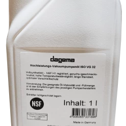 Null Henkelman Vakuumpumpenöl ISO VG32 1Liter Für Pumpen Bis 21 Cbm Dagema