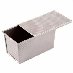 Null CHEFMADE | 22cm Toastbrot Backform Mit Deckel | 226x123x113mm | Champagnergold | Antihaft- & Silikonbeschichtet | Kastenbrot-Form | Brotbackform -Küchengeräte Shop 9153ef93 56c0 4cd1 86a2 8092b02ca8f3 2