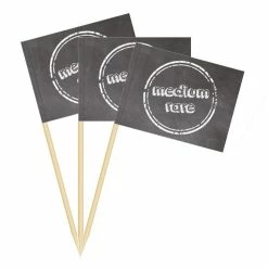 Null Steak-Marker | Steak-Picker „Medium Well“ 50 Stück -Küchengeräte Shop 93633232 0eb4 4d86 84ce ba4a890e612e