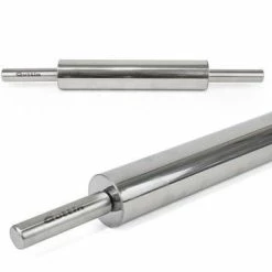 Null Teigrolle Roller Rolle Ausroller Nudelholz Edelstahl Rollstab Ausrollstab Teig