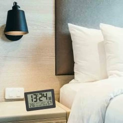 Null Funk-Wanduhr Schwarz Digital -Küchengeräte Shop add1572e 6435 4887 94b1 11b4a28f6875