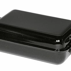 Null Riess, 0105-022, Bratpfanne Mit Deckel 37/26, Bräter, Ofenpfanne, CLASSIC 1 Stück