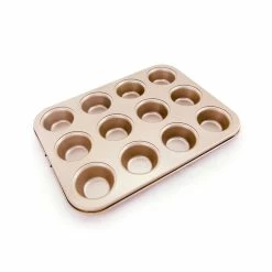 Null CHEFMADE | 4er Set Minikuchenform | 83x45x26mm | Champagnergold | Antihaft- & Silikonbeschichtet | Mini-Kuchen | Muffinform | Törtchen-Form -Küchengeräte Shop c4bff33a 44a4 4592 b6b8 7c5262eccf81 2