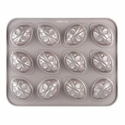 Null CHEFMADE | 12er Motivbackform Haselnuss | 326x258x32mm | Champagnergold | Antihaft- & Silikonbeschichtet | Muffinform | Minikuchenform | Cup-Cakes -Küchengeräte Shop ca054c06 a21b 413d 8435 38992b020bed 2