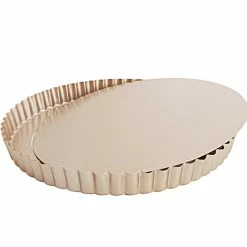 Null CHEFMADE | 18cm Tarteform Mit Hebeboden | 176x30mm | Champagnergold | Antihaft- & Silikonbeschichtet | Quicheform | Mit Hebeboden | Obstkuchenform -Küchengeräte Shop cd375e66 4643 4096 88a3 023302819269 2