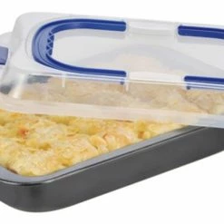 Null Kuchenform Backform Kuchenblech Transportblech Auflaufform Mit Deckel Tragegriff