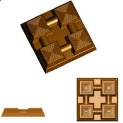 Null Schokoladenform Tafel