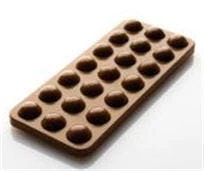 Null Schokoladenform Tafel