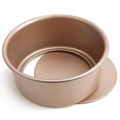 Null CHEFMADE | 5er Set Schichtkuchenformen Rund | 186x166x19mm | Champagnergold | Antihaft- & Silikonbeschichtet| Tortenformen| Tortenböden| Biskuitformen -Küchengeräte Shop f2fa7cc5 6378 4fa9 9612 272bdf974241