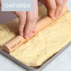 Null CHEFMADE | Teigroller Aus Holz |245x25mm | Backhelfer | Backzubehör | Nudelholz | Welscherholz | Abstandsholz | Backholz -Küchengeräte Shop f41514cd f81e 48b3 b06b ff846e2ba579