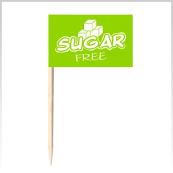 Null Deko-Picker | Party-Picker Zuckerfrei 50 Stück
